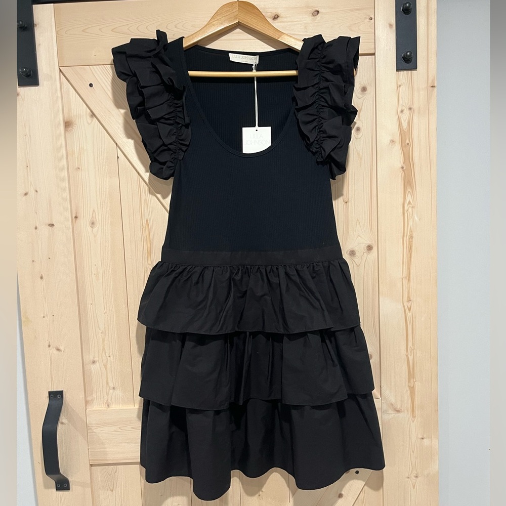 NWT Ulla Johnson Hanna Dress in Noir, Size 6 - Picture 4 of 13